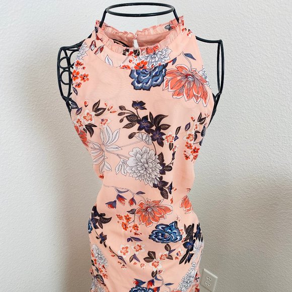 ABS COLLECTION Sleeveless Floral Dress NWT pink - Picture 3 of 14
